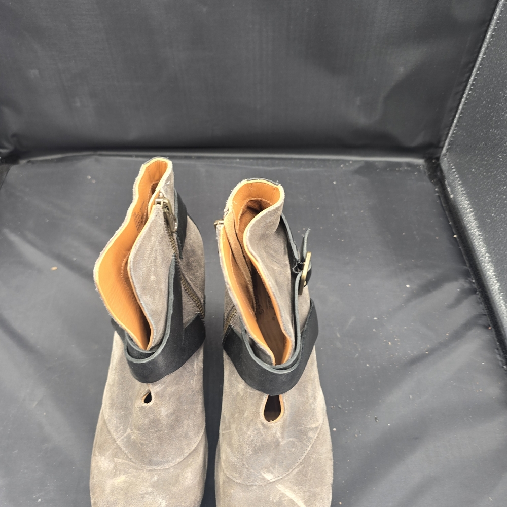 Kork-Ease Brown and Black‎ Ankle Booties